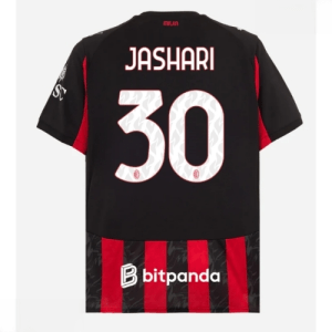Echipament fotbal AC Milan Ardon Jashari #30 Tricou Acasa 2025-26 pentru bărbați