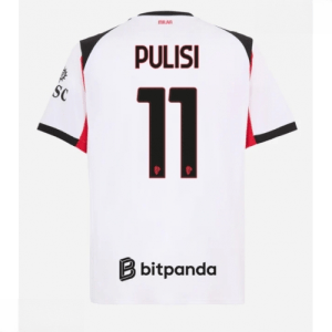 Echipament fotbal AC Milan Christian Pulisic #11 Tricou Deplasare 2025-26 pentru bărbați