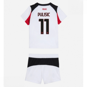 Echipament fotbal AC Milan Christian Pulisic #11 Tricou Deplasare 2025-26 pentru copii set