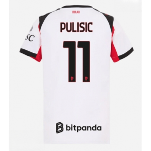 Echipament fotbal AC Milan Christian Pulisic #11 Tricou Deplasare 2025-26 pentru femei mânecă scurtă