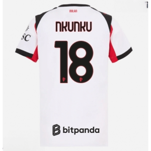 Echipament fotbal AC Milan Christopher Nkunku #18 Tricou Deplasare 2025-26 pentru femei mânecă scurtă
