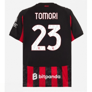 Echipament fotbal AC Milan Fikayo Tomori #23 Tricou Acasa 2025-26 pentru bărbați