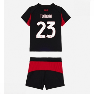 Echipament fotbal AC Milan Fikayo Tomori #23 Tricou Acasa 2025-26 pentru copii set