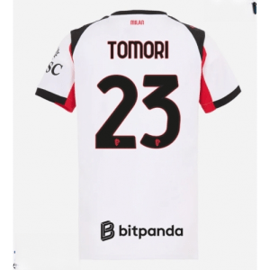 Echipament fotbal AC Milan Fikayo Tomori #23 Tricou Deplasare 2025-26 pentru femei mânecă scurtă