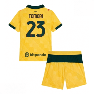 Echipament fotbal AC Milan Fikayo Tomori #23 Tricou Treilea 2025-26 pentru copii set