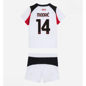 Echipament fotbal AC Milan Luka Modric #14 Tricou Deplasare 2025-26 pentru copii set