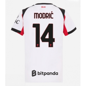 Echipament fotbal AC Milan Luka Modric #14 Tricou Deplasare 2025-26 pentru femei mânecă scurtă