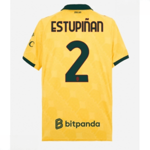 Echipament fotbal AC Milan Pervis Estupinan #2 Tricou Treilea 2025-26 pentru bărbați
