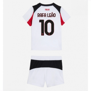 Echipament fotbal AC Milan Rafael Leao #10 Tricou Deplasare 2025-26 pentru copii set