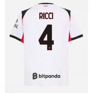 Echipament fotbal AC Milan Samuele Ricci #4 Tricou Deplasare 2025-26 pentru bărbați