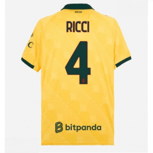 Echipament fotbal AC Milan Samuele Ricci #4 Tricou Treilea 2025-26 pentru bărbați