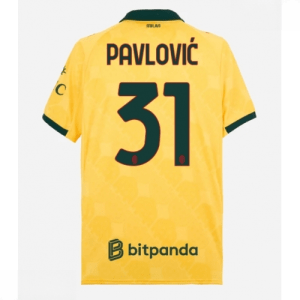 Echipament fotbal AC Milan Strahinja Pavlovic #31 Tricou Treilea 2025-26 pentru bărbați