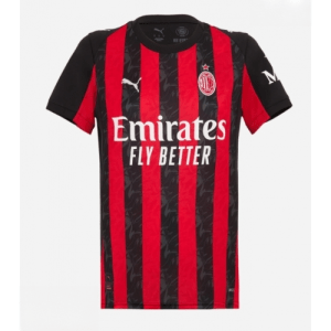 AC Milan Tricou Acasa 2025-26 pentru femei mânecă scurtă