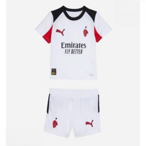 Echipament fotbal AC Milan Tricou Deplasare 2025-26 pentru copii set