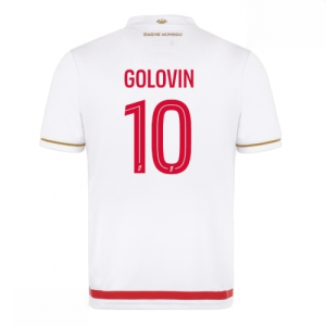 Echipament fotbal AS Monaco Aleksandr Golovin #10 Tricou Acasa 2025-26 pentru bărbați