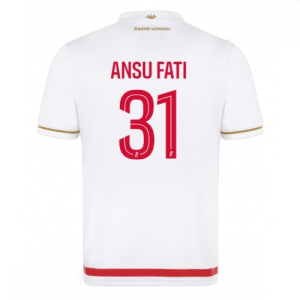 Echipament fotbal AS Monaco Ansu Fati #31 Tricou Acasa 2025-26 pentru bărbați