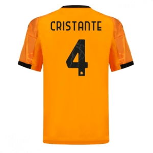Echipament fotbal AS Roma Bryan Cristante #4 Tricou Deplasare 2025-26 pentru bărbați