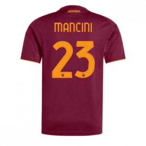 Echipament fotbal AS Roma Gianluca Mancini #23 Tricou Acasa 2025-26 pentru bărbați