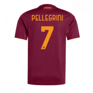 Echipament fotbal AS Roma Lorenzo Pellegrini #7 Tricou Acasa 2025-26 pentru bărbați