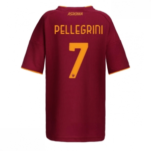 Echipament fotbal AS Roma Lorenzo Pellegrini #7 Tricou Acasa 2025-26 pentru femei mânecă scurtă