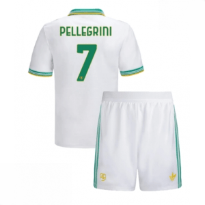 Echipament fotbal AS Roma Lorenzo Pellegrini #7 Tricou Treilea 2025-26 pentru copii tricou și pantaloni