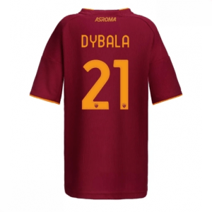 Echipament fotbal AS Roma Paulo Dybala #21 Tricou Acasa 2025-26 pentru femei mânecă scurtă