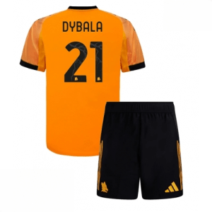 Echipament fotbal AS Roma Paulo Dybala #21 Tricou Deplasare 2025-26 pentru copii tricou și pantaloni