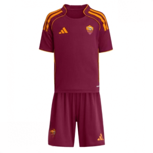 Echipament fotbal AS Roma Tricou Acasa 2025-26 pentru copii tricou și pantaloni
