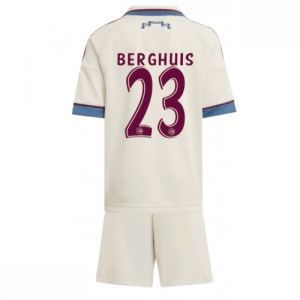 Echipament fotbal Ajax Steven Berghuis #23 Tricou Treilea 2025-26 pentru copii tricou și pantaloni