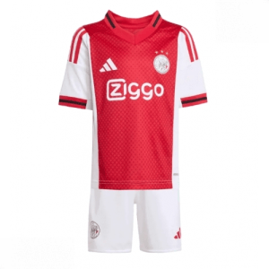 Echipament fotbal Ajax Tricou Acasa 2025-26 pentru copii tricou și pantaloni