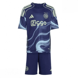 Echipament fotbal Ajax Tricou Deplasare 2025-26 pentru copii tricou și pantaloni