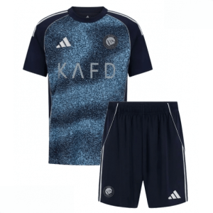 Echipament fotbal Al-Nassr Tricou Deplasare 2025-26 pentru copii tricou și pantaloni