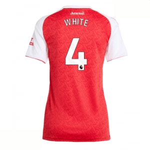 Echipament fotbal Arsenal Ben White #4 Tricou Acasa 2025-26 pentru femei mânecă scurtă