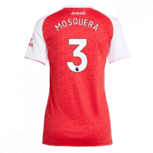 Echipament fotbal Arsenal Cristhian Mosquera #3 Tricou Acasa 2025-26 pentru femei mânecă scurtă