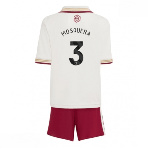 Echipament fotbal Arsenal Cristhian Mosquera #3 Tricou Treilea 2025-26 pentru copii + pantaloni scurți