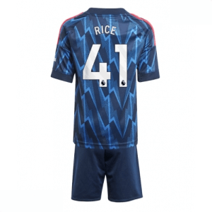 Echipament fotbal Arsenal Declan Rice #41 Tricou Deplasare 2025-26 pentru copii + pantaloni scurți