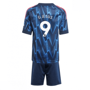 Echipament fotbal Arsenal Gabriel Jesus #9 Tricou Deplasare 2025-26 pentru copii + pantaloni scurți