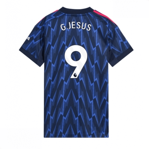 Echipament fotbal Arsenal Gabriel Jesus #9 Tricou Deplasare 2025-26 pentru femei mânecă scurtă 1 Echipament fotbal Arsenal Gabriel Jesus #9 Tricou Deplasare 2025-26 pentru femei mânecă scurtă