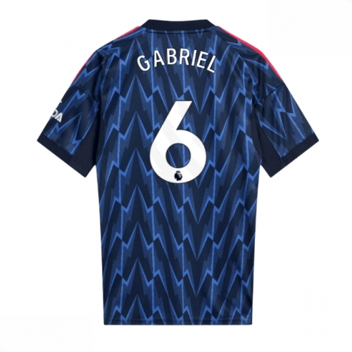 Echipament fotbal Arsenal Gabriel Magalhaes #6 Tricou Deplasare 2025-26 pentru bărbați 1 Echipament fotbal Arsenal Gabriel Magalhaes #6 Tricou Deplasare 2025-26 pentru bărbați