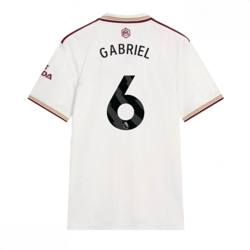 Echipament fotbal Arsenal Gabriel Magalhaes #6 Tricou Treilea 2025-26 pentru bărbați 1 Echipament fotbal Arsenal Gabriel Magalhaes #6 Tricou Treilea 2025-26 pentru bărbați