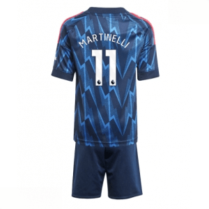 Echipament fotbal Arsenal Gabriel Martinelli #11 Tricou Deplasare 2025-26 pentru copii + pantaloni scurți