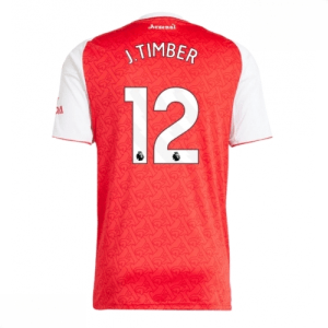 Echipament fotbal Arsenal Jurrien Timber #12 Tricou Acasa 2025-26 pentru bărbați