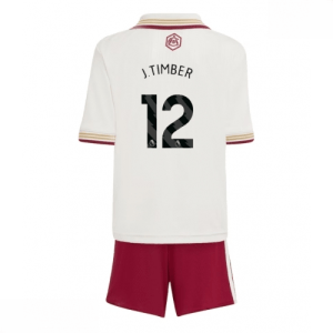 Echipament fotbal Arsenal Jurrien Timber #12 Tricou Treilea 2025-26 pentru copii + pantaloni scurți