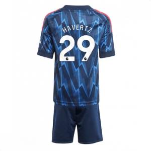 Echipament fotbal Arsenal Kai Havertz #29 Tricou Deplasare 2025-26 pentru copii + pantaloni scurți