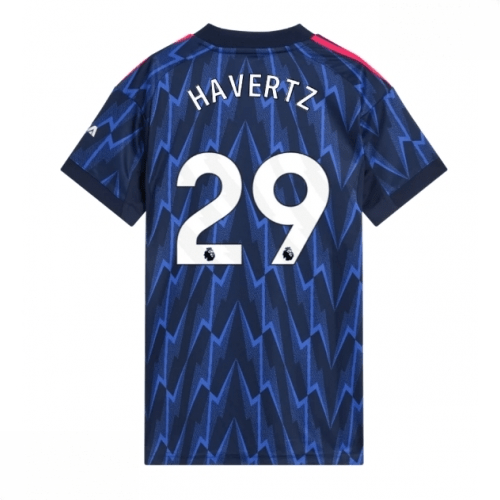 Echipament fotbal Arsenal Kai Havertz #29 Tricou Deplasare 2025-26 pentru femei mânecă scurtă 1 Echipament fotbal Arsenal Kai Havertz #29 Tricou Deplasare 2025-26 pentru femei mânecă scurtă
