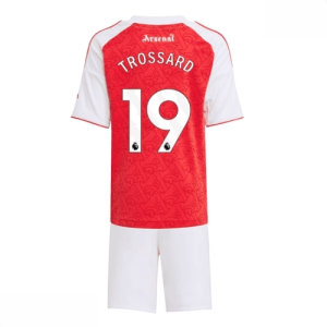 Echipament fotbal Arsenal Leandro Trossard #19 Tricou Acasa 2025-26 pentru copii + pantaloni scurți