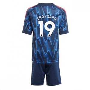 Echipament fotbal Arsenal Leandro Trossard #19 Tricou Deplasare 2025-26 pentru copii + pantaloni scurți