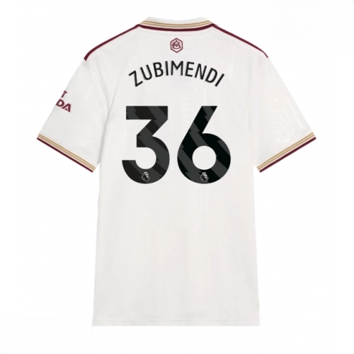 Echipament fotbal Arsenal Martin Zubimendi #36 Tricou Treilea 2025-26 pentru bărbați 1 Echipament fotbal Arsenal Martin Zubimendi #36 Tricou Treilea 2025-26 pentru bărbați