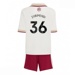 Echipament fotbal Arsenal Martin Zubimendi #36 Tricou Treilea 2025-26 pentru copii + pantaloni scurți