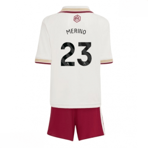 Echipament fotbal Arsenal Mikel Merino #23 Tricou Treilea 2025-26 pentru copii + pantaloni scurți